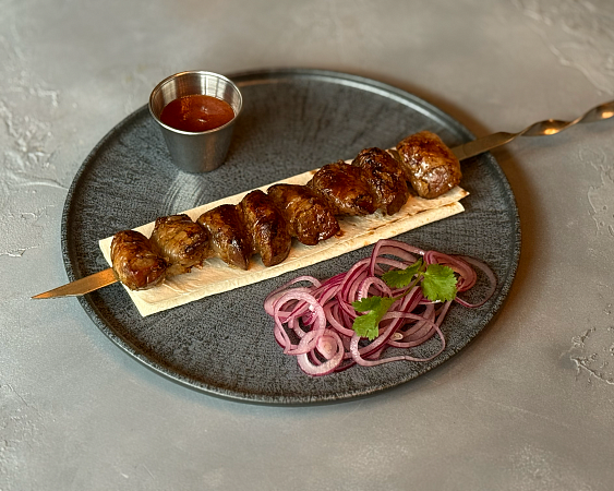 Шашлык из бараньей печени